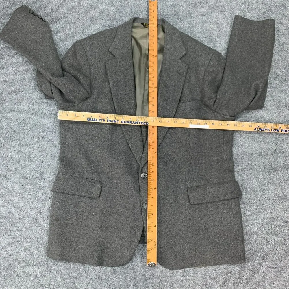 Vintage Anderson Little Strathmore Blazer Mens 44 Camel Hair 2 Button Sport Coat